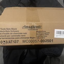 Fireplace Tools Sets Black New 