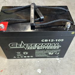 Centennial Group 27 CB12-105 12v Deep Cycle AGM Battery 
