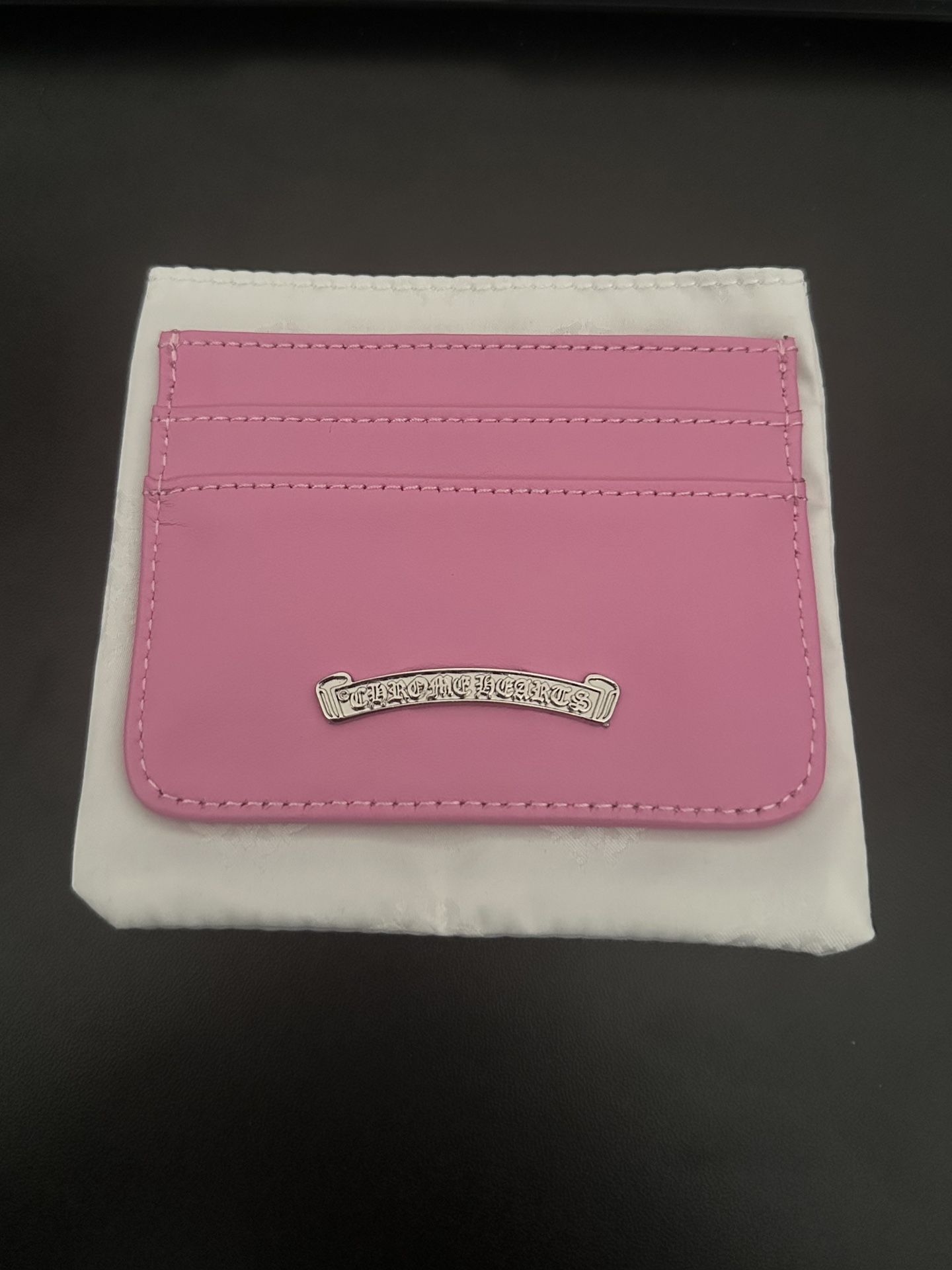 *RARE* PINK CHROME HEARTS CARDHOLDER