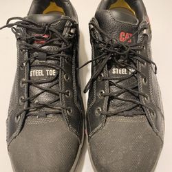 Men’s Caterpillar Steel Toe Black Work Boots