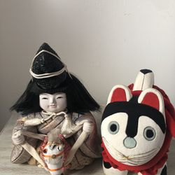 Vitage Japanese Doll # 2 Pc 