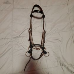 Leather Bitless Bridle, Side Pull Never Used.