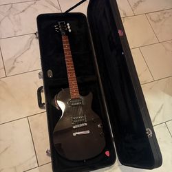 Epiphone Les Paul Special-II Plus Top Limited-Edition Electric Guitar Transparent Black With Amp And Cords
