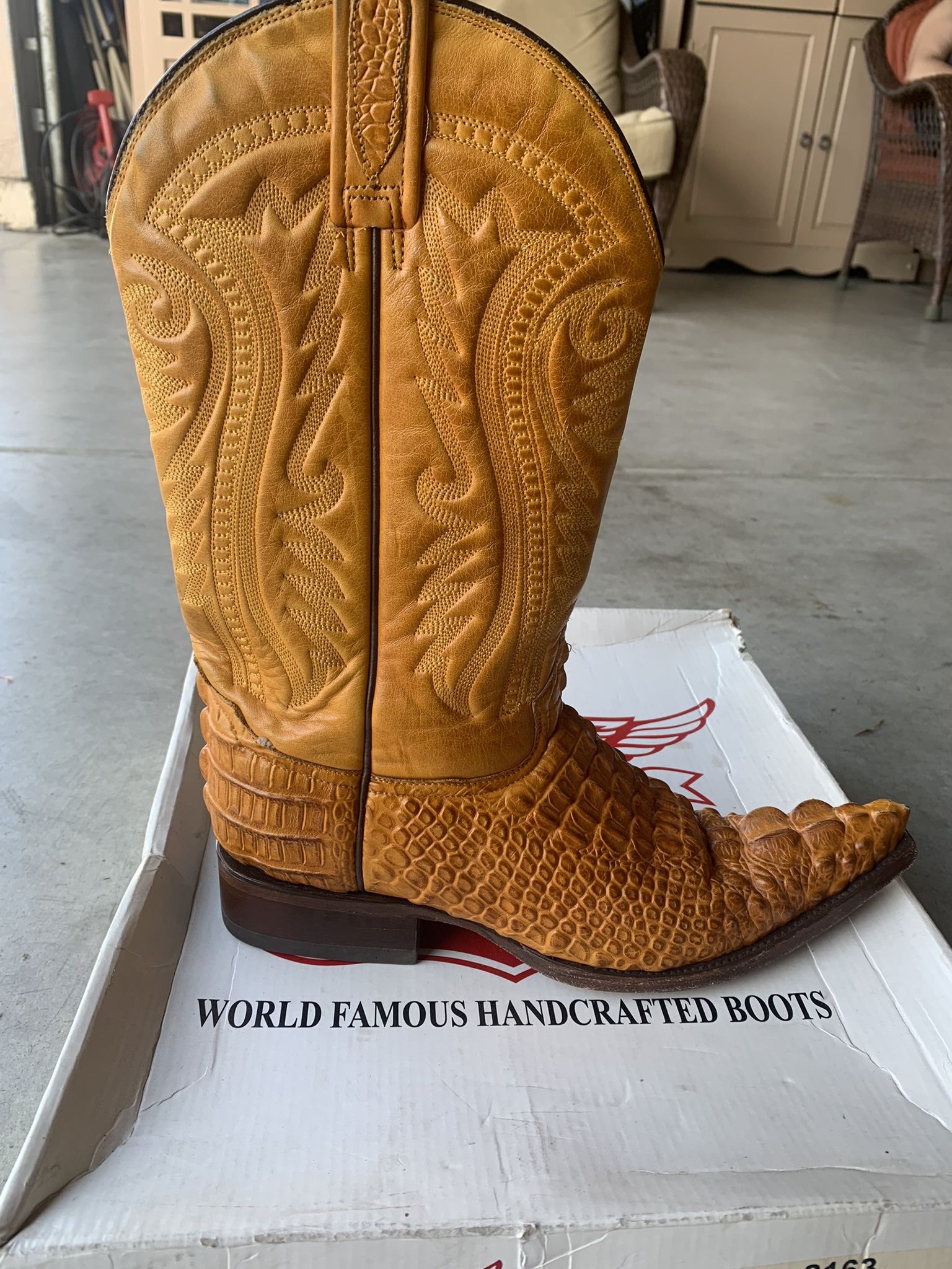 American Alligator Men Western Boots Rudel for Sale in Woodville CA OfferUp
