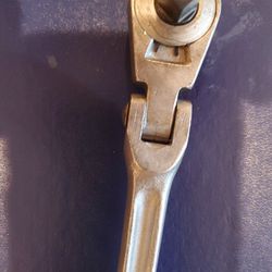 Vintage Craftsman 3/8" Drive Flex Head Ratchet V 42791 push button. oil port, 11-1/2 Inches


