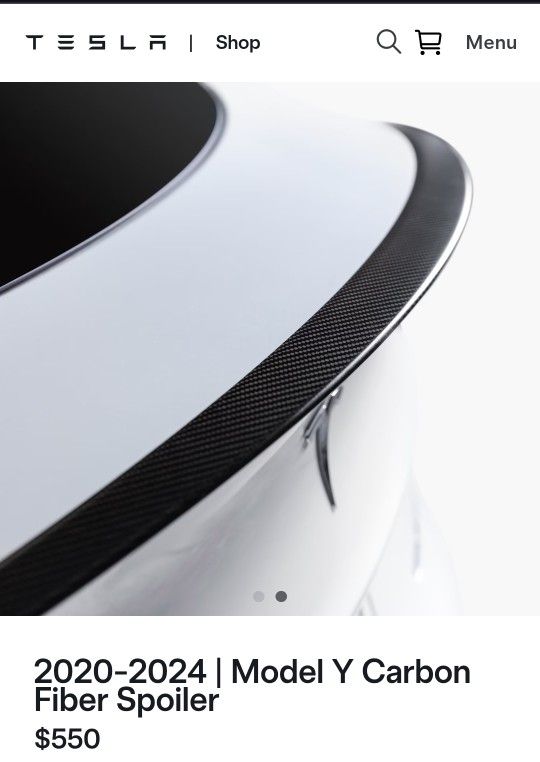 Tesla Carbon Fiber SPOILER