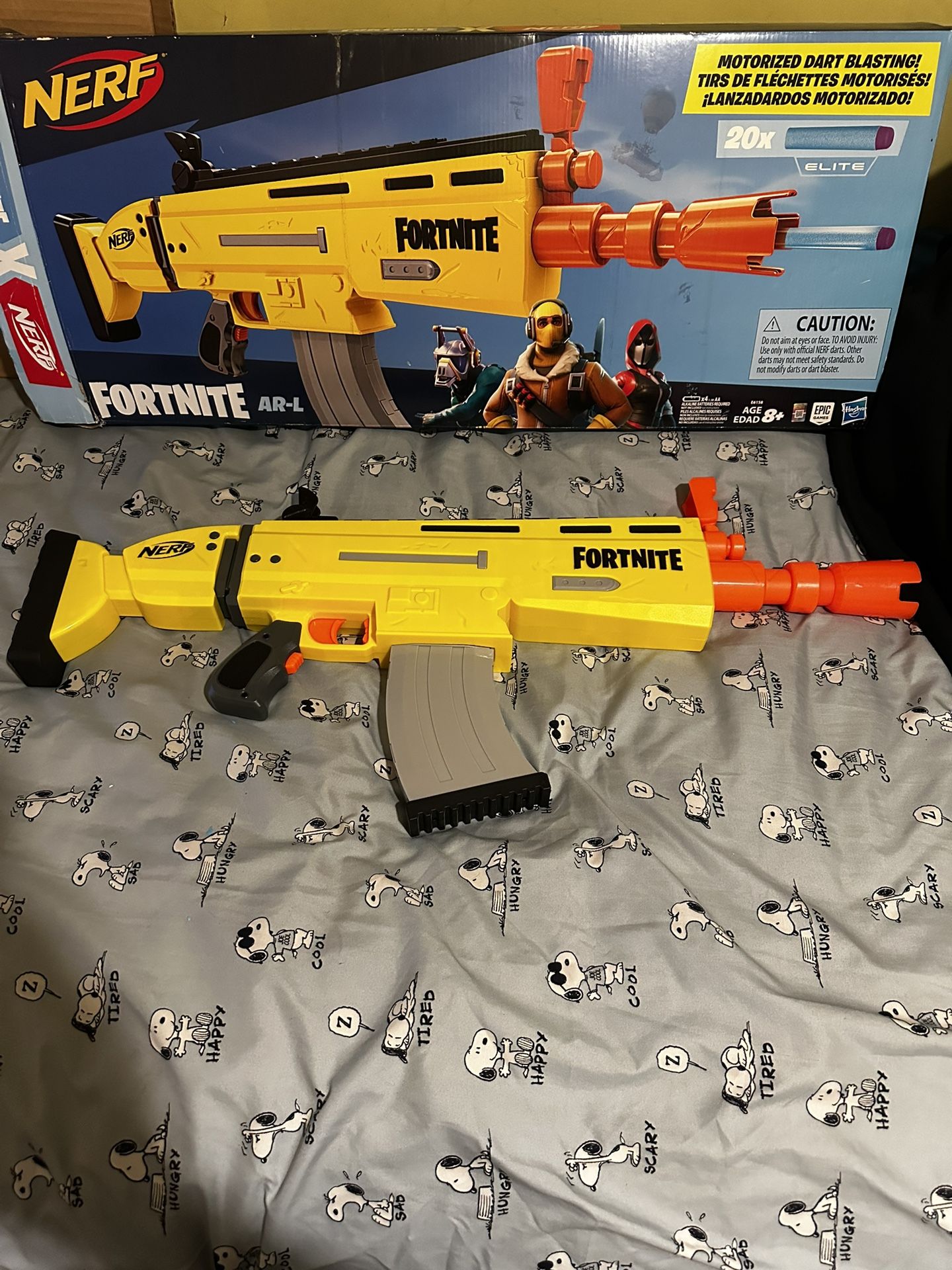 Nerf Fortnite AR-L Elite Dart Blaster - Motorized Toy Blaster, 20 Official Fortnite Elite Darts,