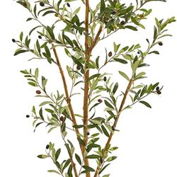 Nearly Natural 82” Olive Artificial Silk Trees Green