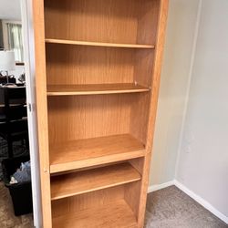 Wood Bookshelf / Storage Shelf