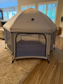 The California Beach Co. Pop 'N Go Baby Playpen Indoor and Outdoor