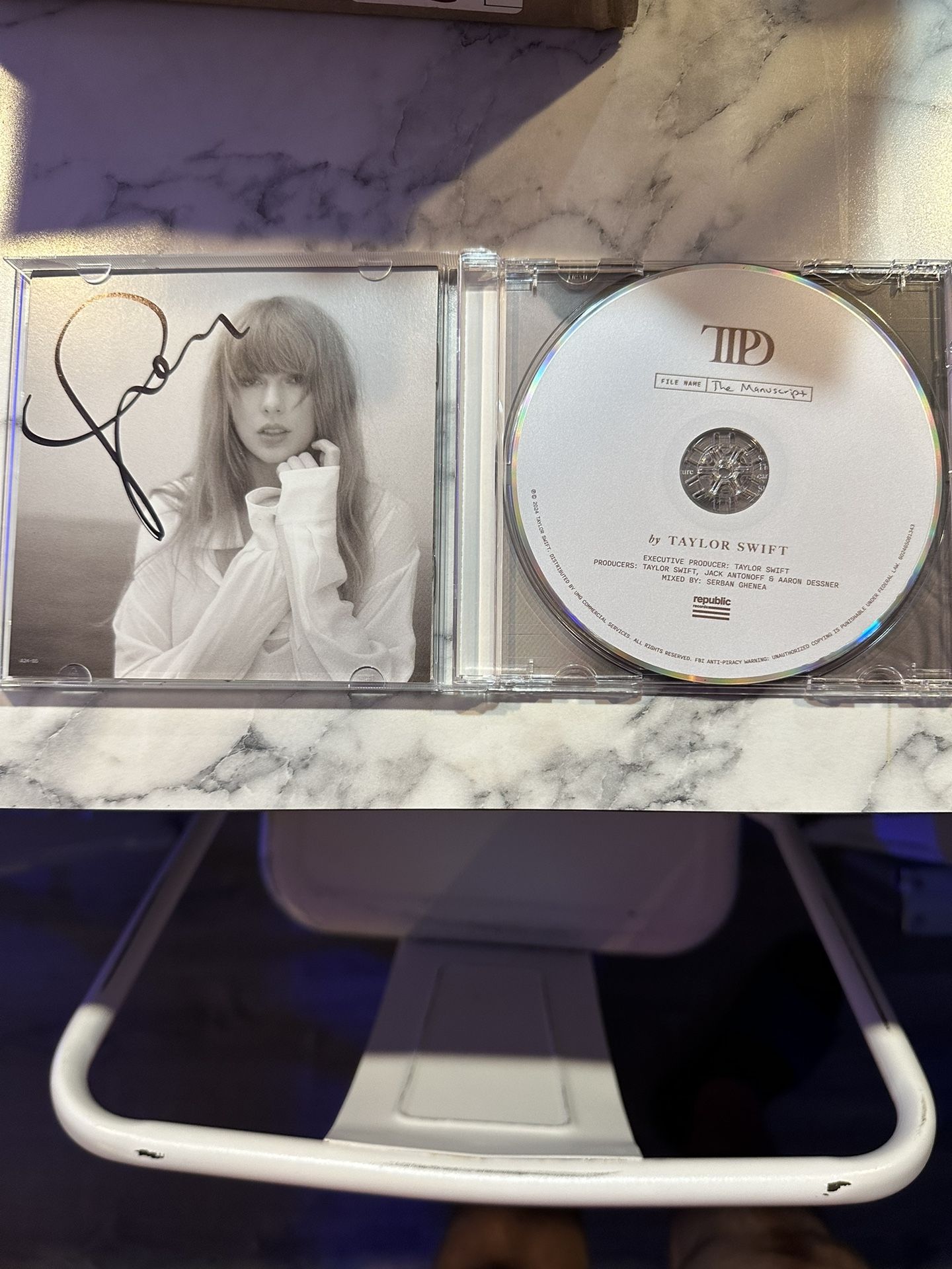 Taylor Swift The Tortured Poets Department Signed CD