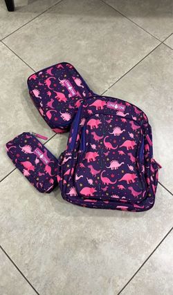 Lone Cone Toddler Girl’s Dinosaur Backpack, Lunch Bag, and Pencil Bag