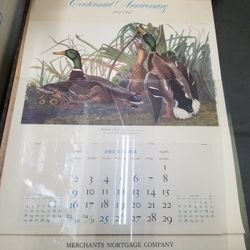 1956 & 1957 Audubon Society "100 Anniversary" Calendar