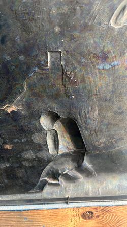 Vintage metal relief work