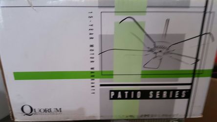 42" quorum 5 blade ceiling fan