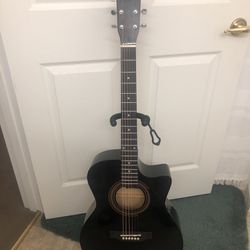 Rogue Acoustic/Electric Cutaway Guitar With Built In Tuner