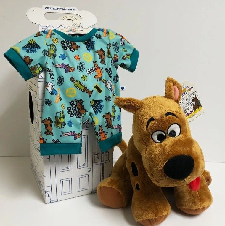 NEW Build-A-Bear Limited Release SCOOBY-DOO Stuffed Plush, Pajamas, Box