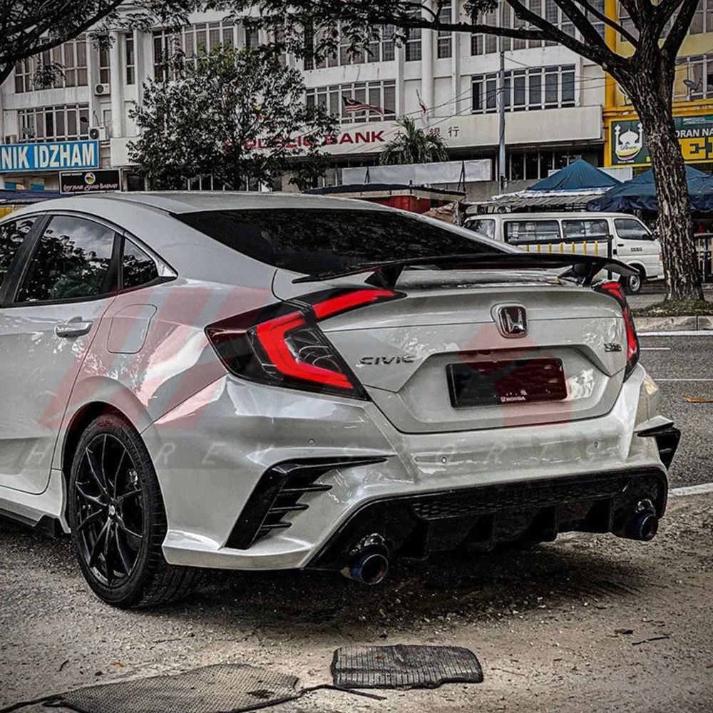 2016-18 Honda Civic 10th Gen Sedan FK7 FK8 Body Kit By YOFER (Back Bumper Part)