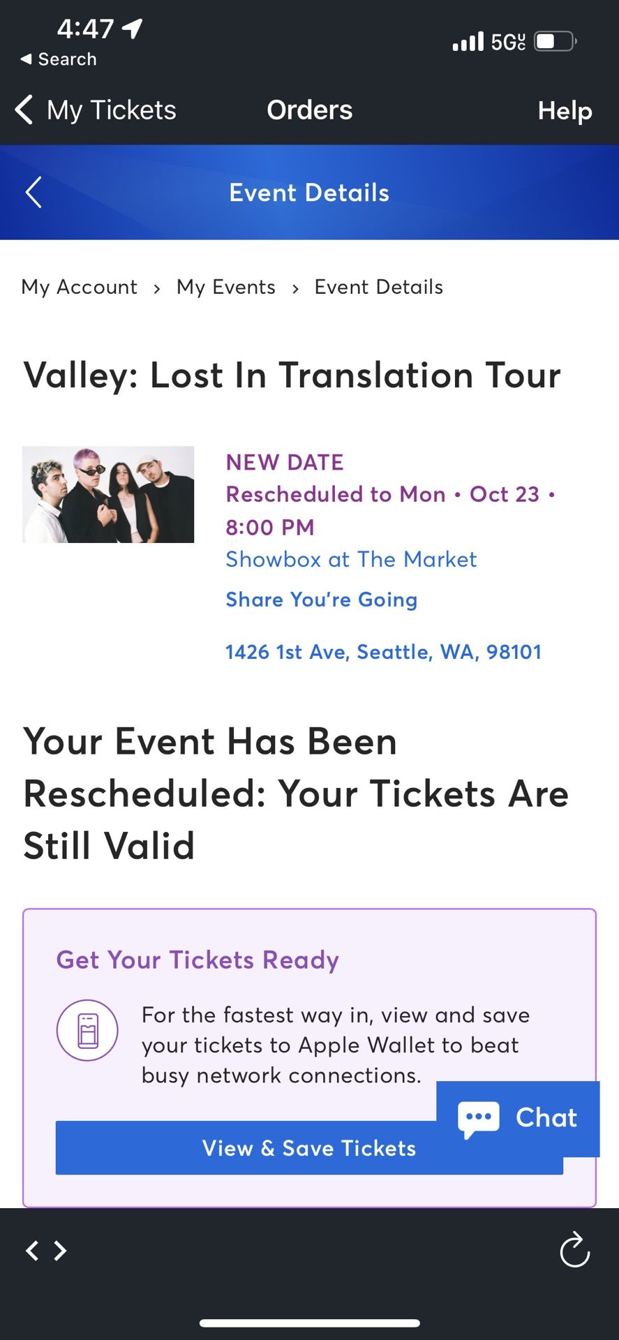Valley - GA Ticket
