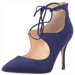 Ivanka Trump - Deenal Suede Heel - Dark Blue - Size 9
