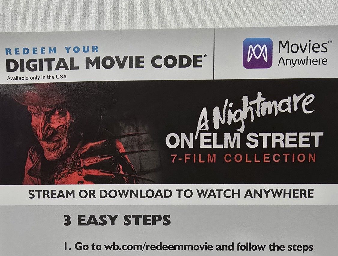 A Nightmare On Elm Street 4k 7 Film Collection Digital Code