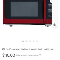 1500 Wt Microwave Red