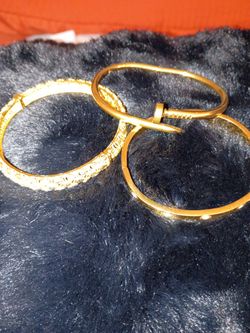 Gold Plated Bracelet LOT (3)