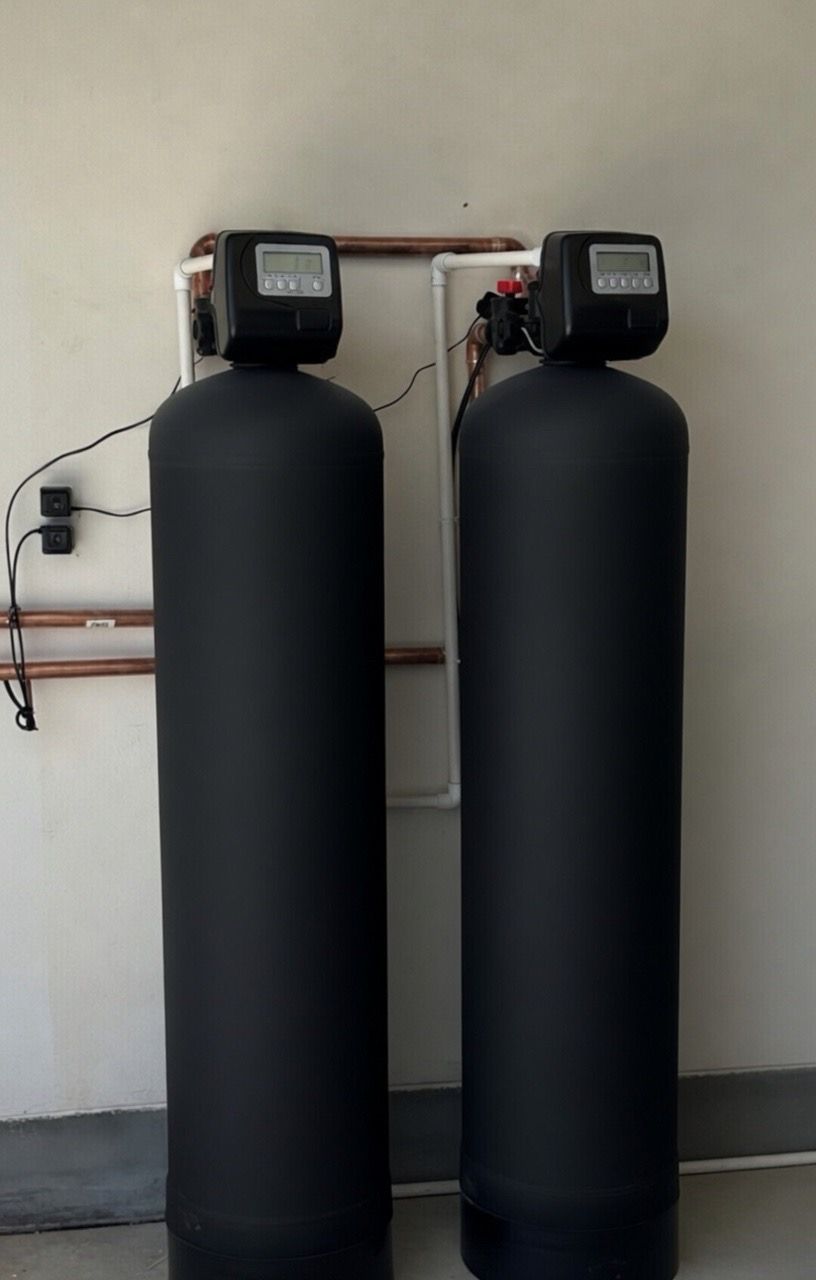 New Salt-Free Dual Tank Whole House Water Filtration Package with RO Drinking System