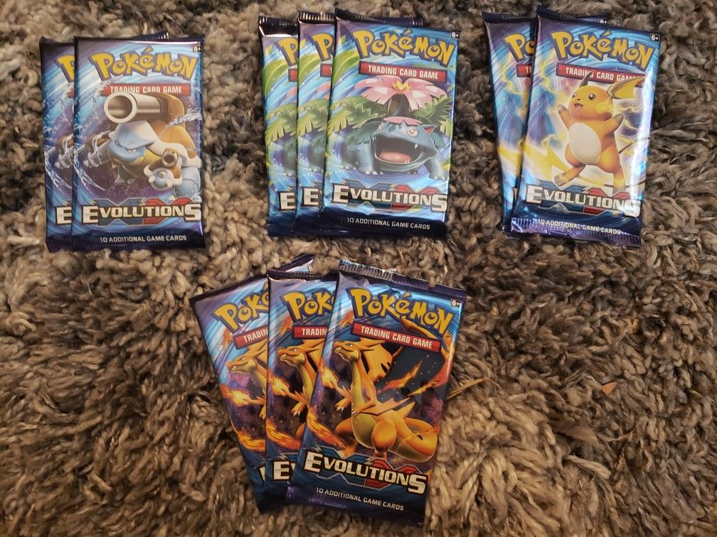 Pokemon Evolutions Packs, 36 packs 400$