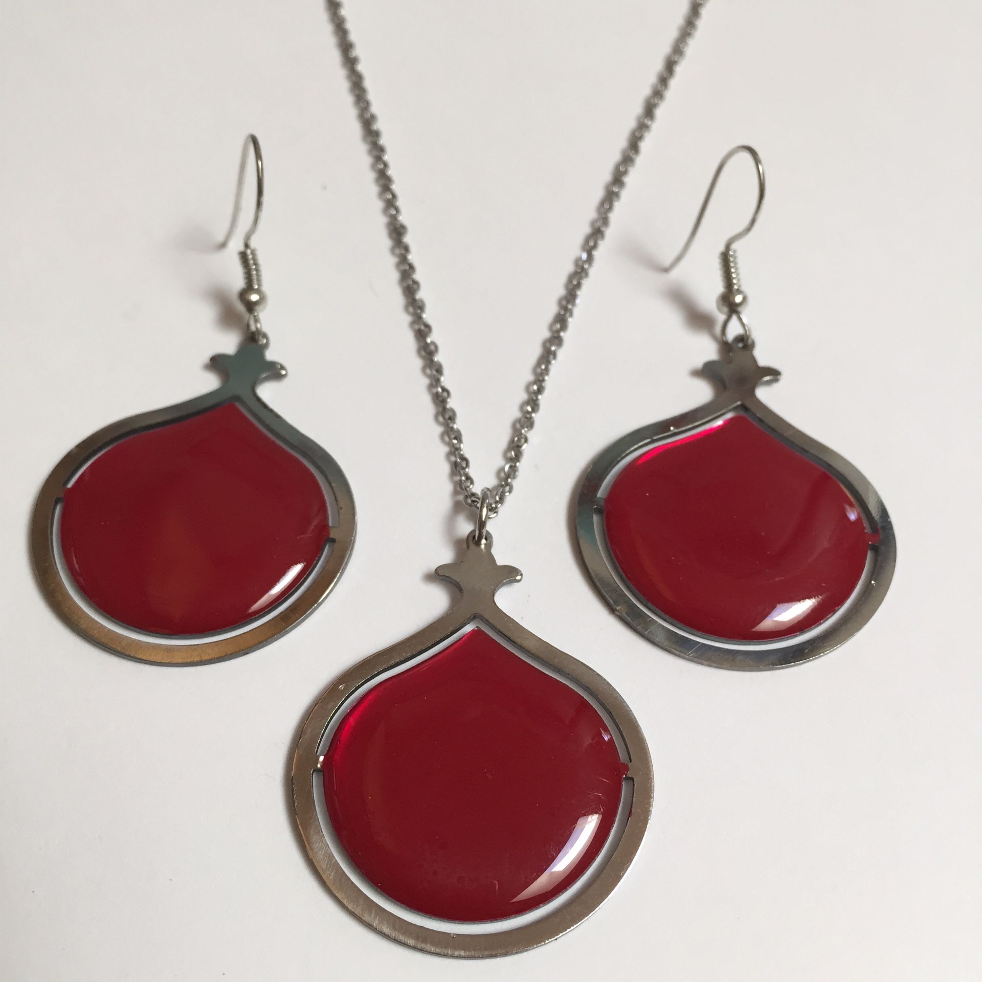 Gift for mom - Handmade set of Earrings & Necklace