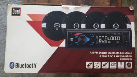 Bluetooth car stereo with speakers