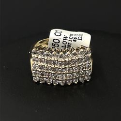 10KT Yellow Gold Diamond Ring 5.60g 1CTW Size 6-1/2 176630/11