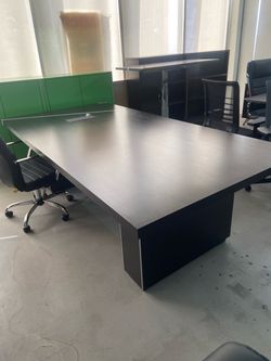 Modern conference tabke 4’x8’ black espresso new! Sale!