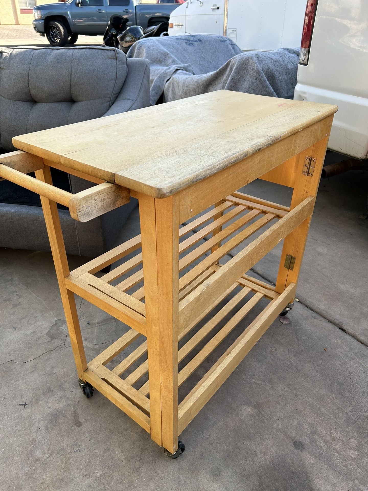 Bar Table Folding And Small Side Table. $45 $35