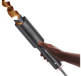 TYMO Automatic Rotating Curling Iron - 1 1/4 Inch, Metallic Gray