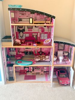 KidKraft Large Wooden Dollhouse with Furniture