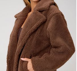 Teddy Long Coat - Medium