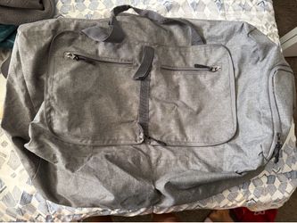 Grey Multi-Pocket Duffel Bag