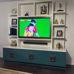 CUSTOM TV CABINET, include TV   50” SAMSUNG curb and Sound Bar 