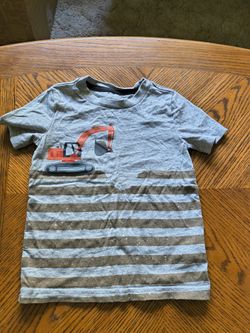 Simple Joys by Carter’s Toddler Boys T-Shirt Excavator Graphic Gray 2T