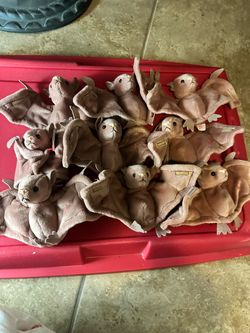 9 bats beanie babies