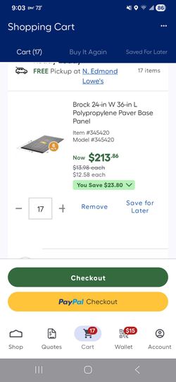 paver base pads box of 17