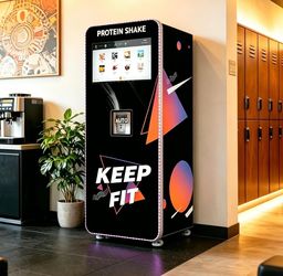 Smart Touch Screen Gym Fitness Powder Automatic Vending Machine Smart Protein Shake Dispenser Integrated Payment System SDK