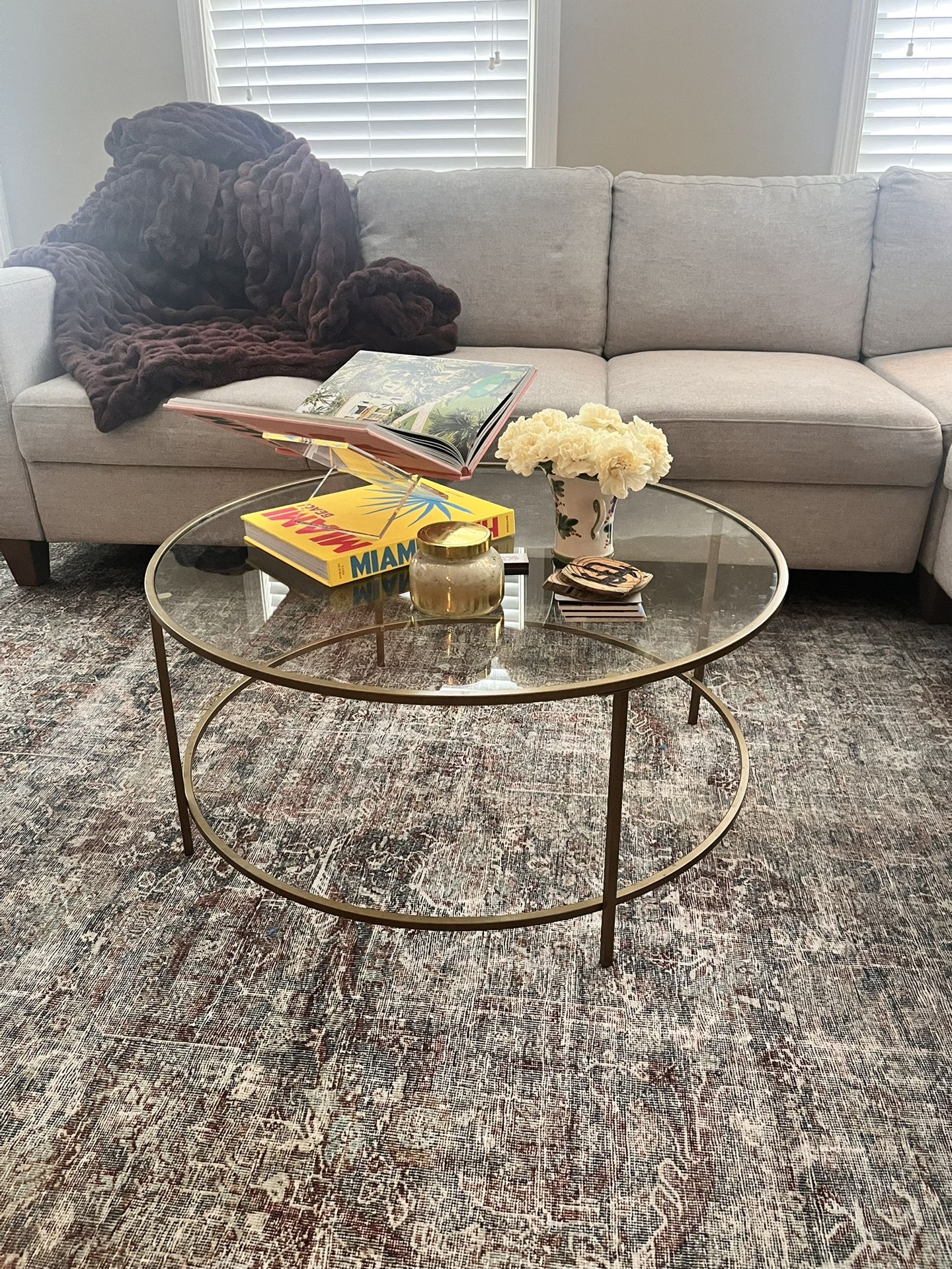 Round Glass Coffee Table