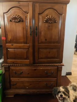 Wood wardrobe