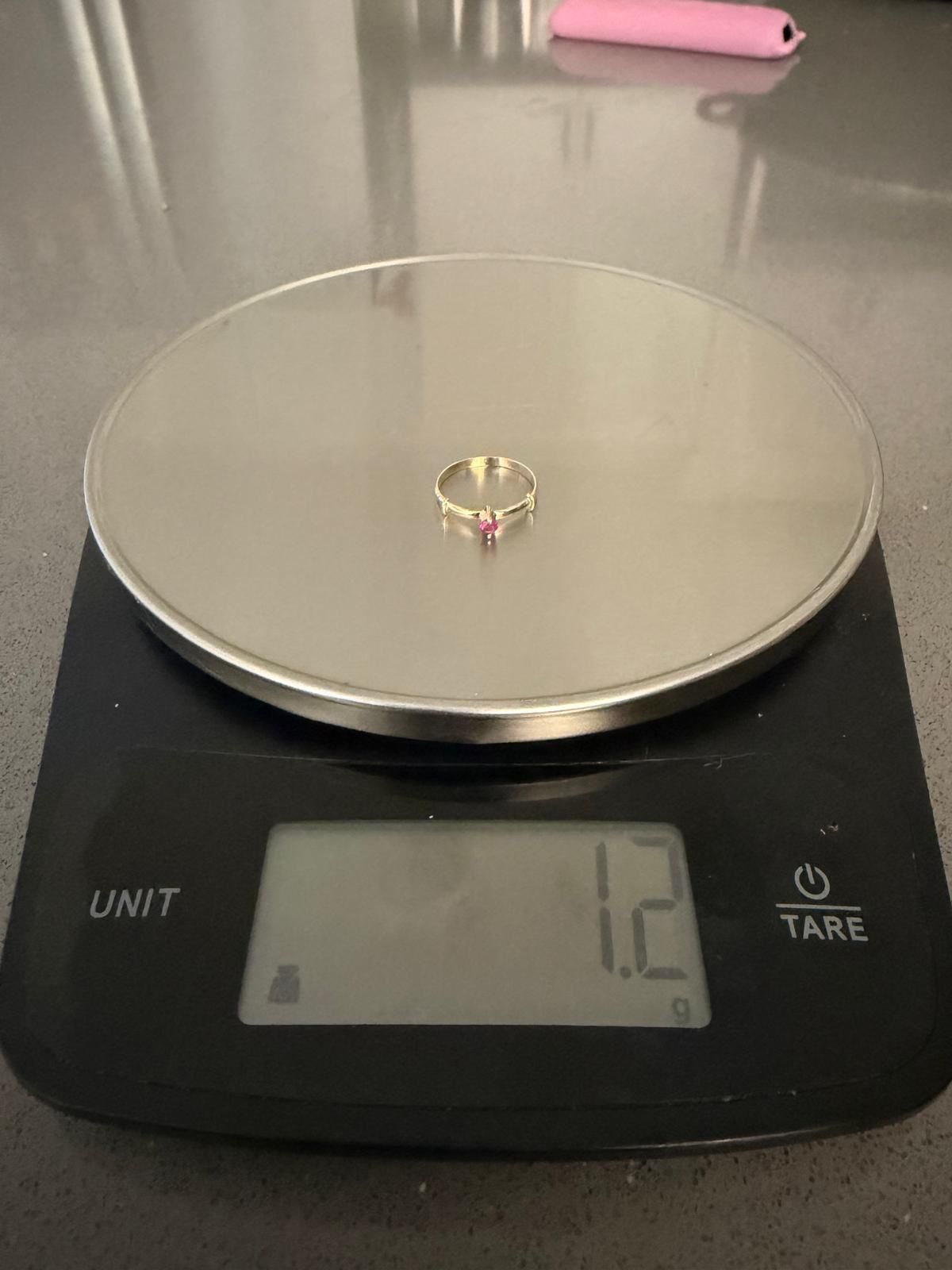 Anillo De Oro 18k Con Piedra Ruby