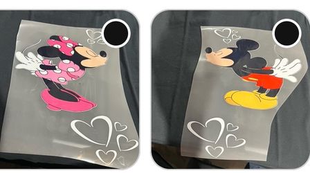 Minnie Mouse & Mickey Mouse love  Graphic T-Shirt