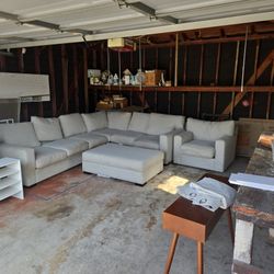 Living Spaces Sofa with chair and Ottoman