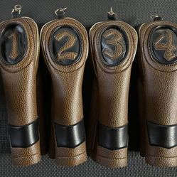 Vintage Numbered golf Club Covers
