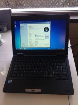 Toshiba satellite / Intel i5 processor / 4 memory / 700 HD hard drive / Windows 7 / Microsoft office 07 / charger included
